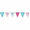 Baby Christening Day Pink Bunting 396cm
