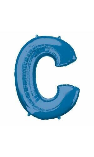 Blue Letter " C " Foil Balloon 34''