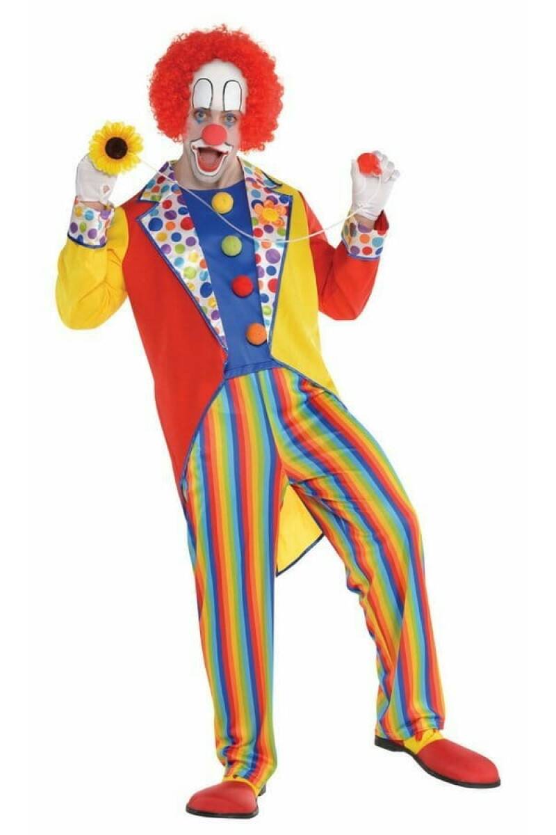 Crazy Clown Suit - Adult Size M/L