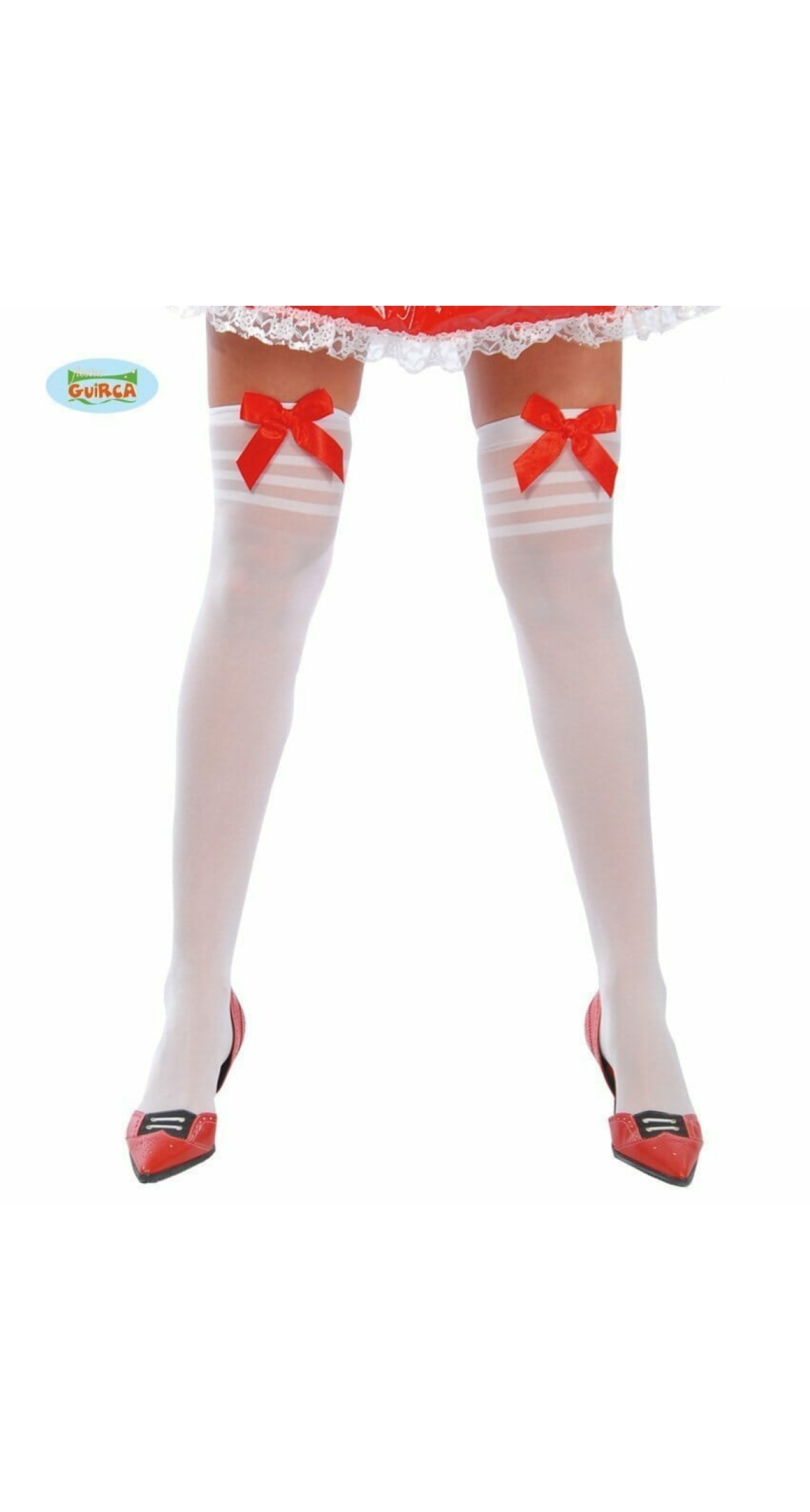 Tights With Red Ribbons