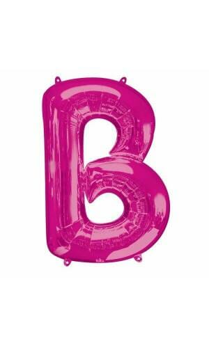 Pink Letter " B " Foil Balloon 34''