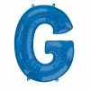 Blue Letter " G " Foil Balloon 34''