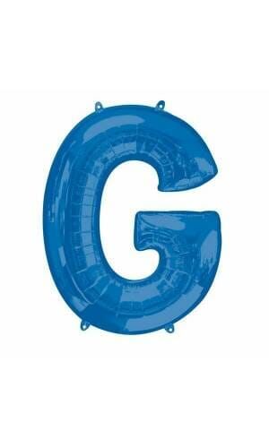 Blue Letter " G " Foil Balloon 34''