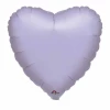 Metallic Pearl Pastel Lilac Heart Foil Balloon 9" (23cm)