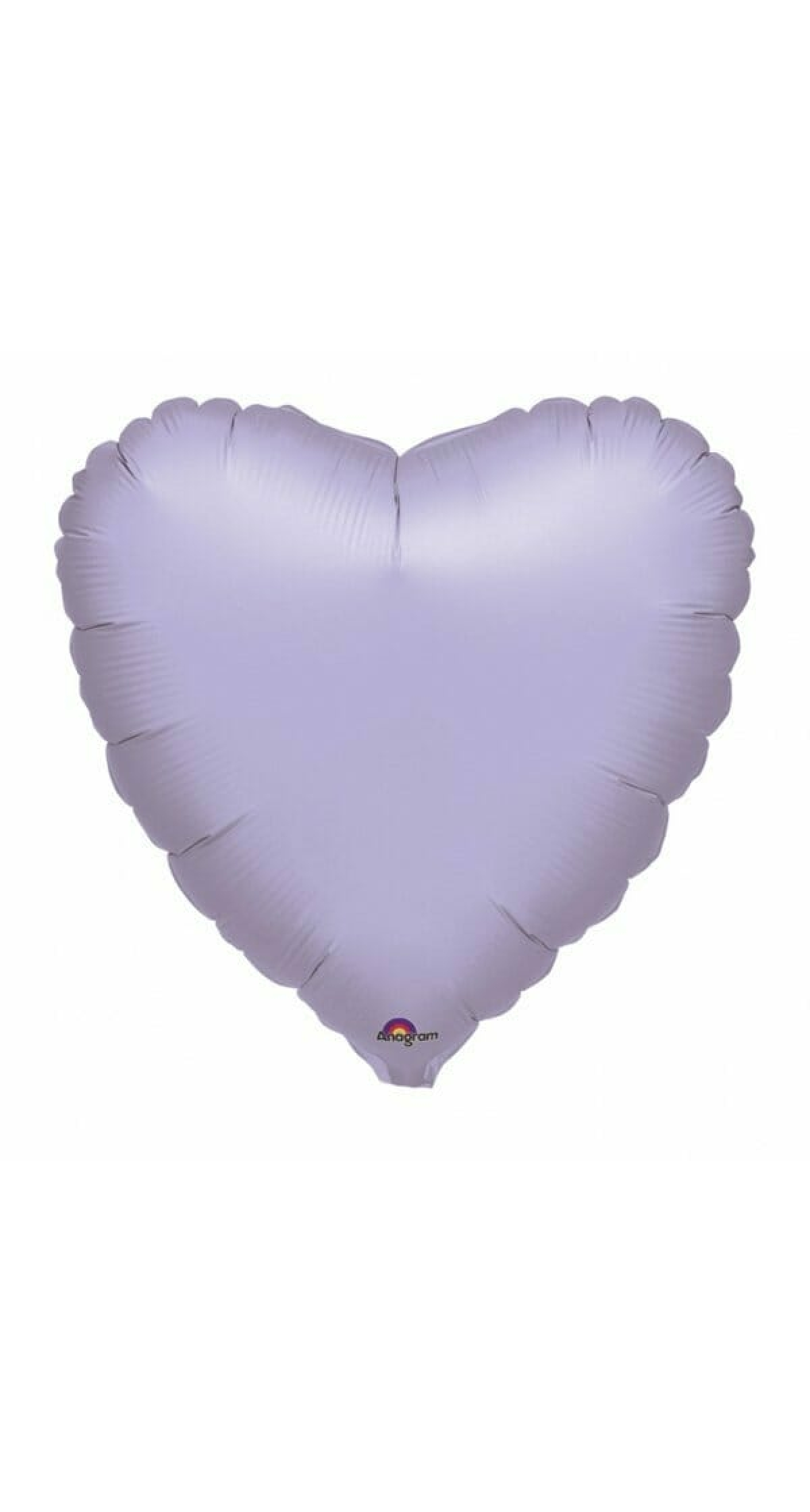 Metallic Pearl Pastel Lilac Heart Foil Balloon 9" (23cm)