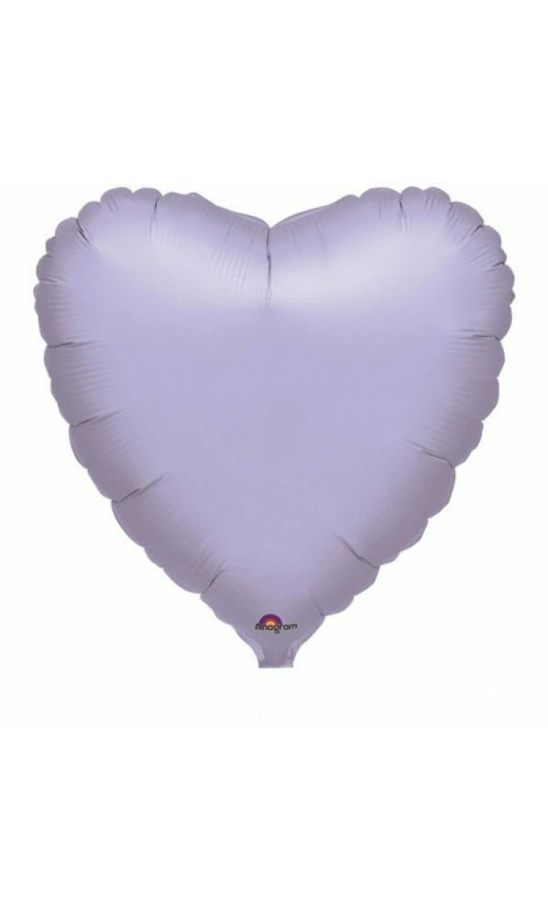 Metallic Pearl Pastel Lilac Jumbo Heart Foil Balloon 32" (81cm)