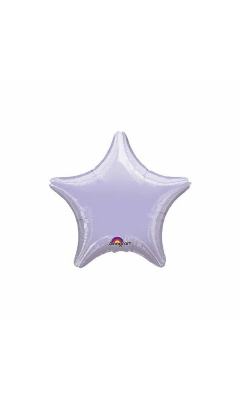 Metallic Pearl Pastel Lilac Star Mini Foil Balloon 4" (10cm)