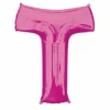 Pink Letter " T " Foil Balloon 34''