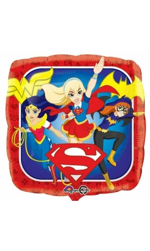 Standard DC Super Hero Girls Square - 17" Foil Balloon Square