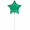 Metallic Green Star Mini Foil Balloon 4" (10cm)