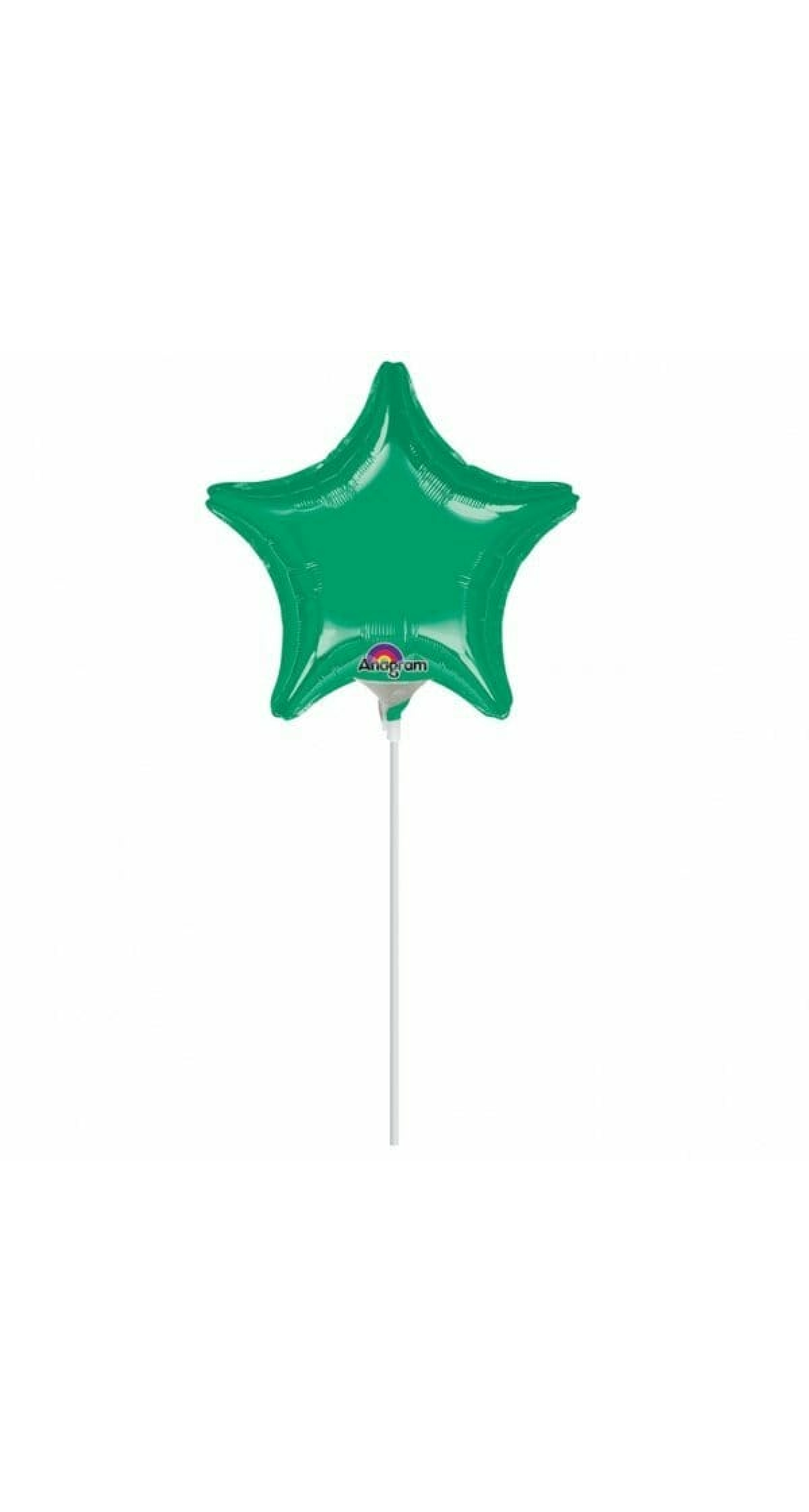 Metallic Green Star Foil Balloons 9" (23cm)