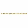 Gold 50th  Anniversary Letter Banner-1pk