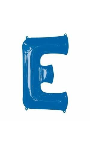 Blue Letter " E " Foil Balloon 34''