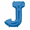 Blue Letter " J " Foil Balloon 34''
