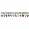 25th Silver Sparkling Wedding Anniversary Photo Garland - 12 Feet