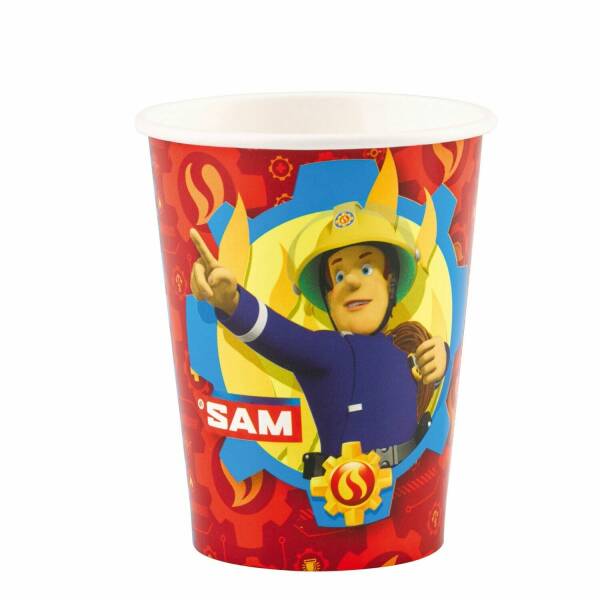 Fireman Sam Paper Party Cups 250ml - 8pk