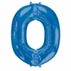 Blue Letter " O " Foil Balloon 34''