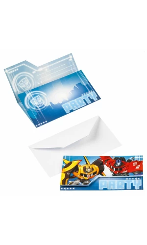 Transformers Invitations with Envelopes - 8pk
