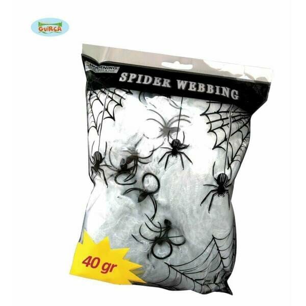 White Cobweb with Spiders