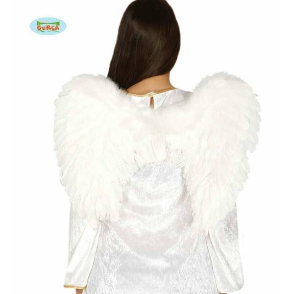 Angel White Feathered Wings - 50cm