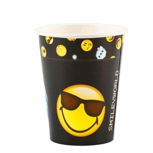 Emoji Paper Cups 250ml - 8pk