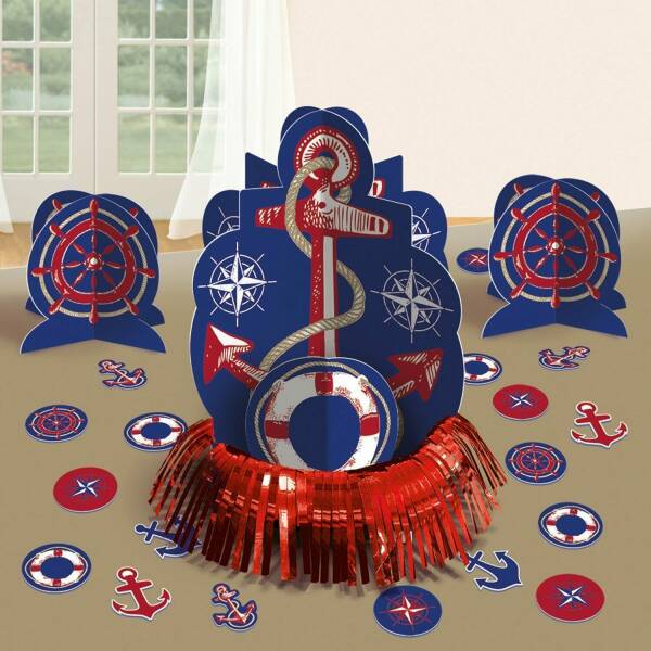 Anchors Aweigh Table Decoration Centerpiece Kit - 3pk