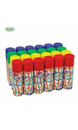 Streamer Spray (Silly String) 83ml Assorted Colours - 1pc