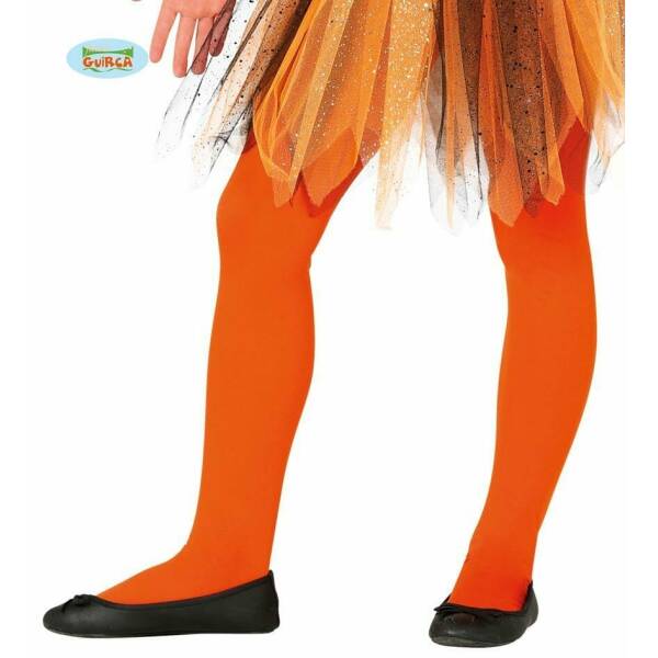 Child Orange Tights - Age 3 to 6 Years