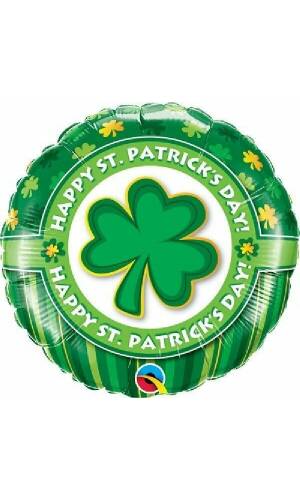 St Patrick's Day Happy Foil Balloon - 18''