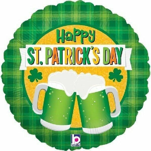 St Patrick's Day Green Beer Foil Balloon - 18''