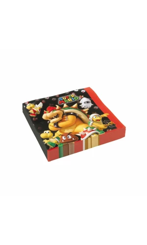Super Mario Lunch Napkins 33cm - 20pk