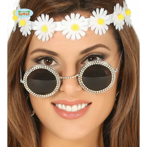 Round Glasses With Jewels