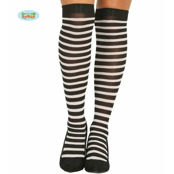 Black-White Striped Stockings