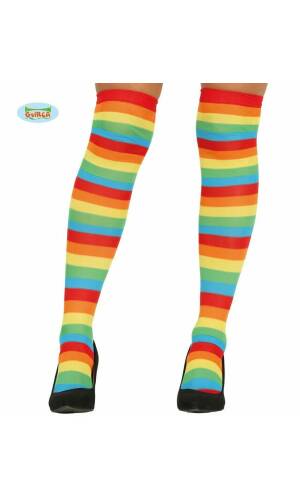 Multicolored Striped Stockings