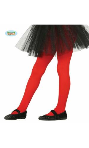 Child Red Tights - Age 5 to 9 Years