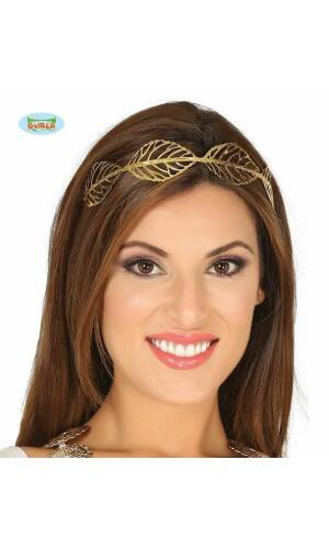 Golden Leaves Metal Tiara
