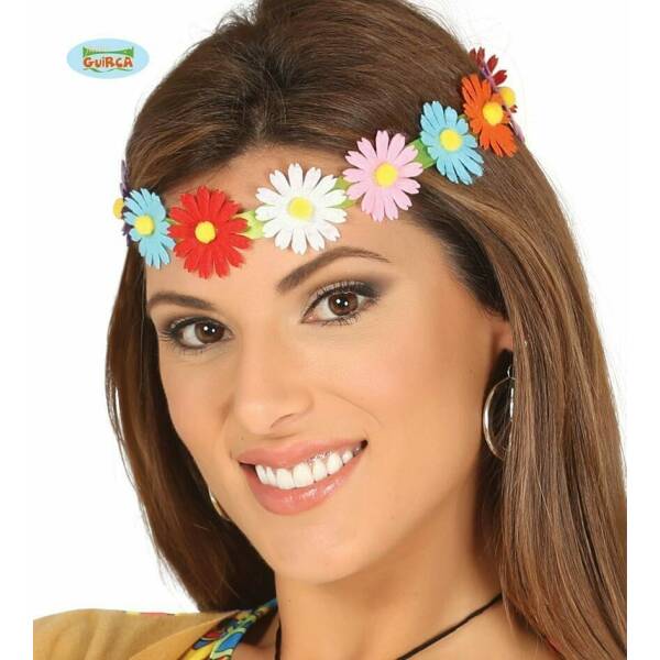 Multicolored Flowers Headband