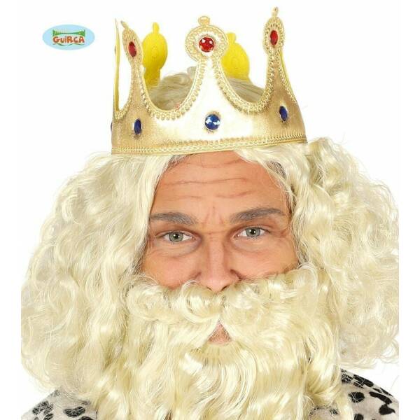Fabric Golden Adult King Crown