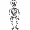 AirWalker "Mr. Skelly" Foil Balloon - 78 x 193cm