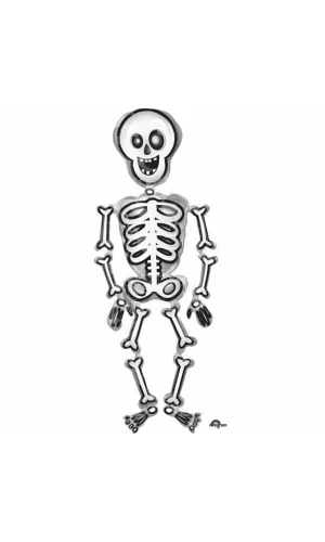 AirWalker "Mr. Skelly" Foil Balloon - 78 x 193cm