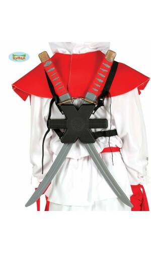 Two Shoulder Samurai Swords - 55cm