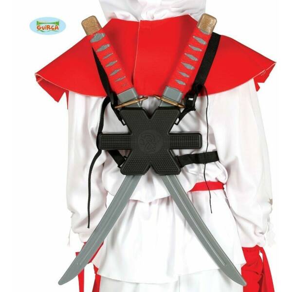 Two Shoulder Samurai Swords - 55cm