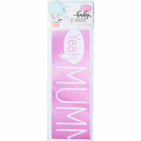 Mummy To Be Sash Pink - 150cm x 8.5cm