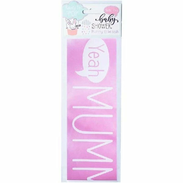 Mummy To Be Sash Pink - 150cm x 8.5cm