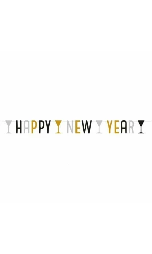 Happy New Year Letter Banner 1.65m
