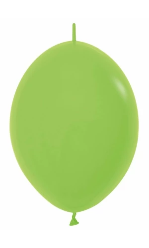 Fashion Solid - Lime Green Link-o-Loon Latex Balloon  - (12" / 30cm)