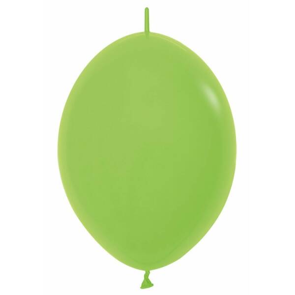 Fashion Solid - Lime Green Link-o-Loon Latex Balloon  - (12" / 30cm)