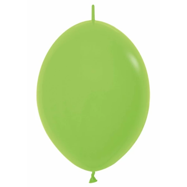 Fashion Solid - Lime Green Link-o-Loon Latex Balloon  - (12" / 30cm)