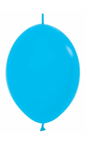 Fashion Solid - Blue Link-o-Loon Latex Balloon  - (12" / 30cm)