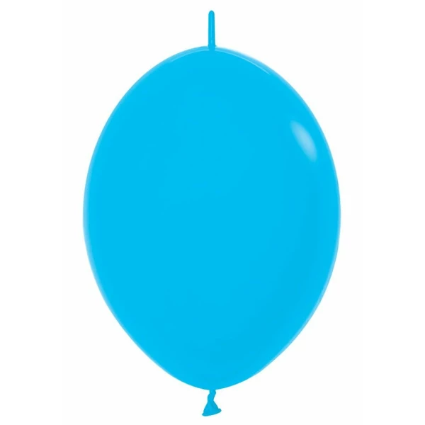 Fashion Solid - Blue Link-o-Loon Latex Balloon  - (12" / 30cm)